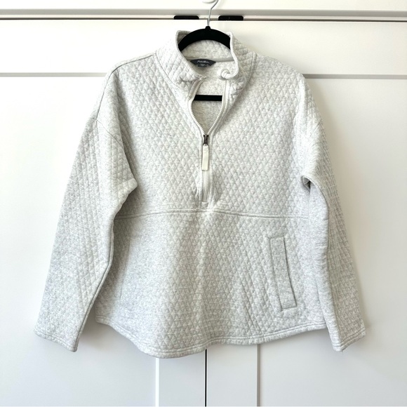 Eddie Bauer Tops - Eddie Bauer Quilted Half-Zip Pullover